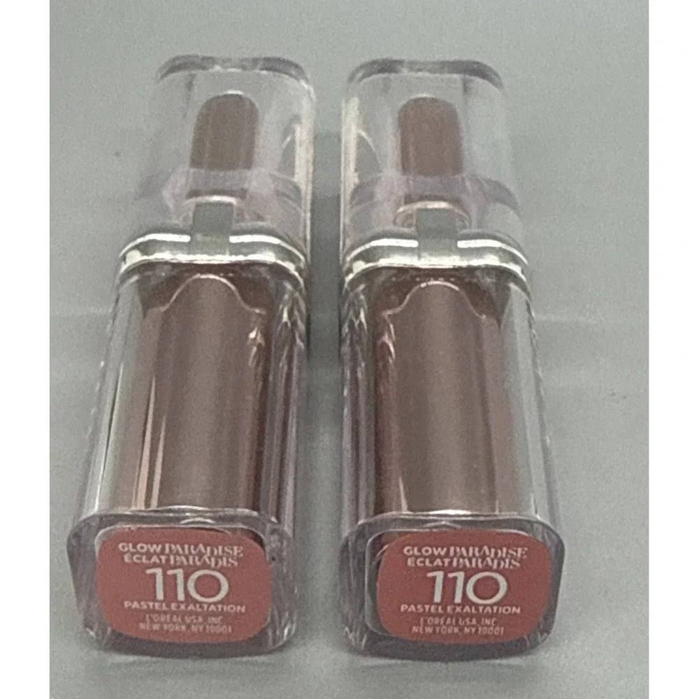 Loreal Glow Paradise Lipstick 110 PASTEL EXALTATION Pack of 2